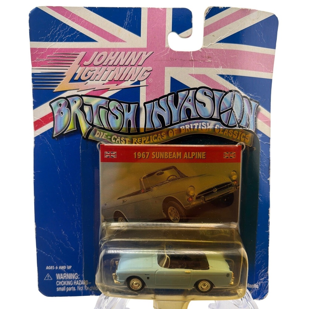 Johnny Lightning 1967 Sunbeam Alpine 1:64 Blue‎ Good British Invasion Diecast